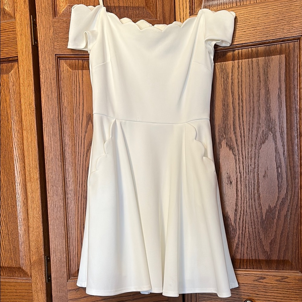 Elegant Off-Shoulder White Dress